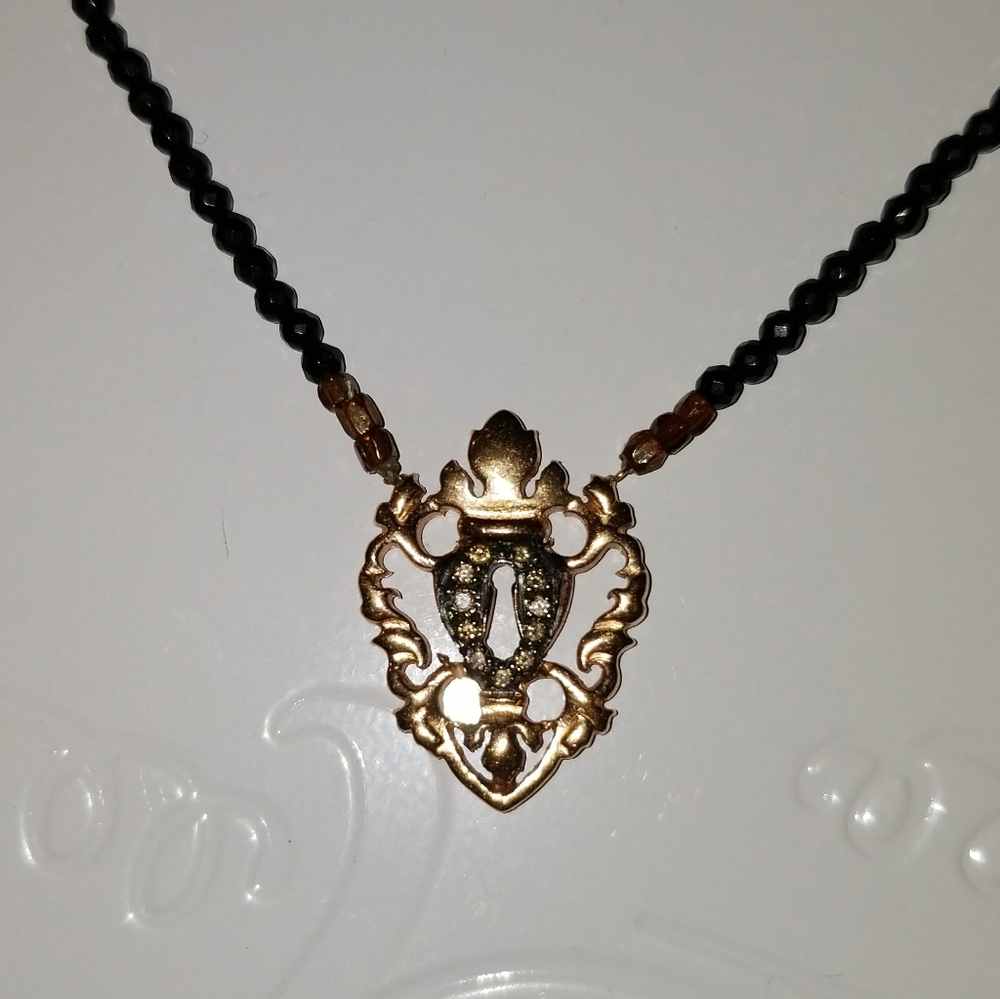 14K ROSE GOLD DIAMOND NECKLACE